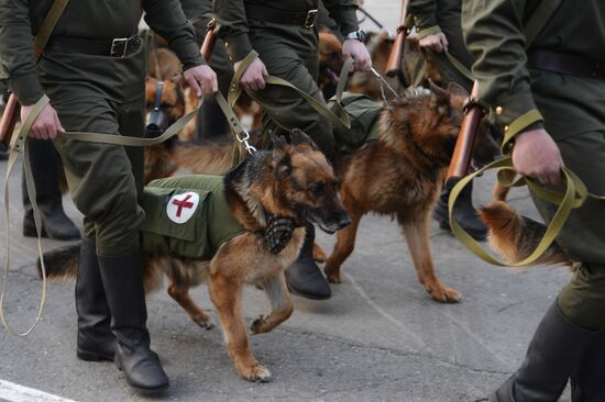Dress rehearsal of Victory parade in Russian cities