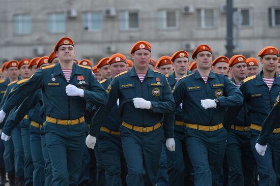 Dress rehearsal of Victory parade in Russian cities