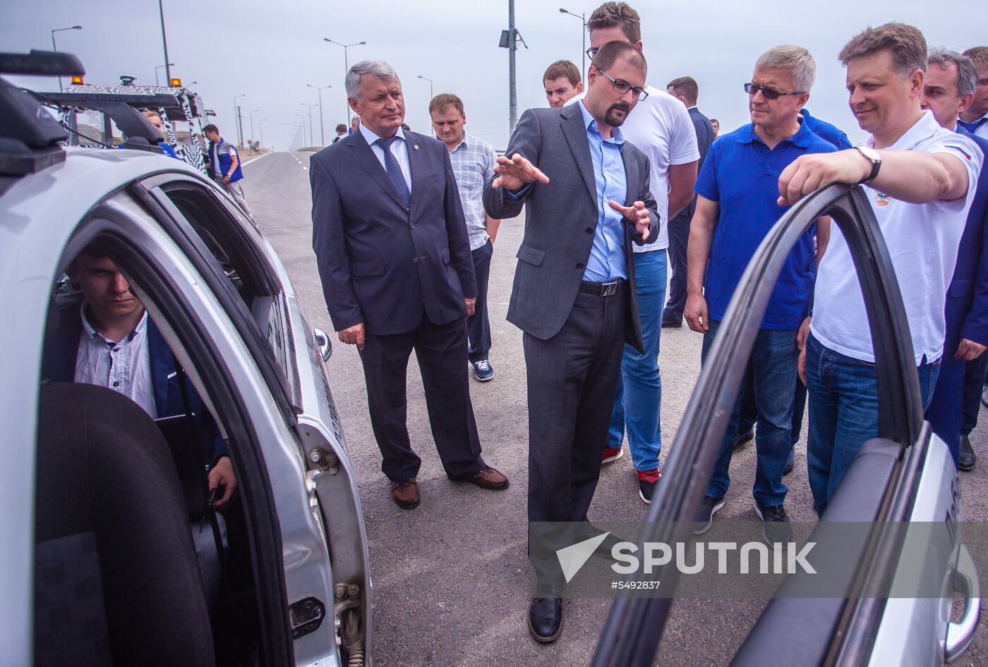 Trials of Russian unmanned vehicles on access roads to Crimean Bridge