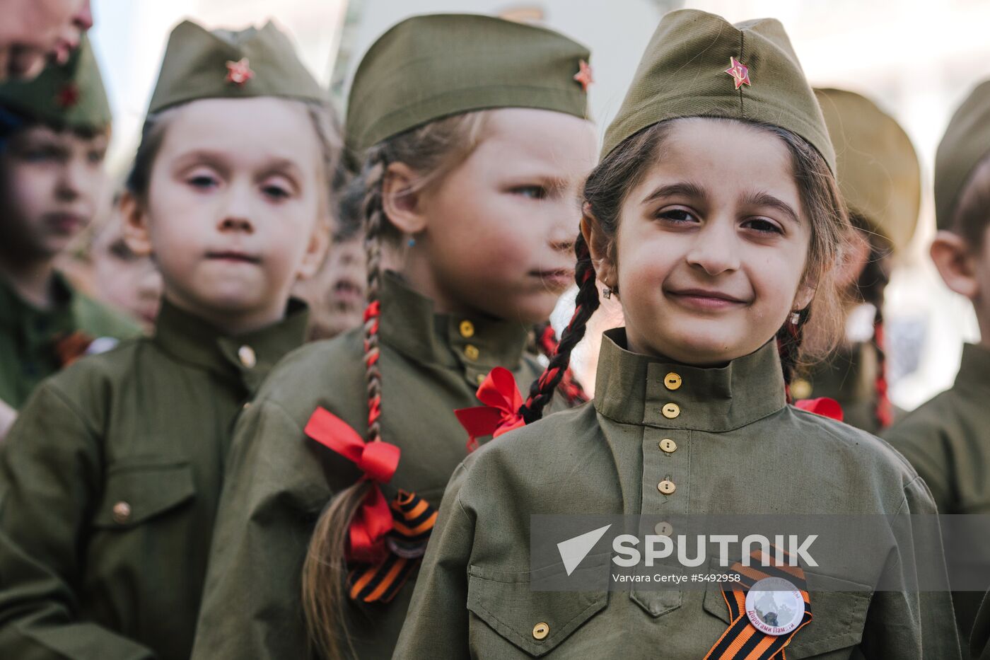 Children's victory parade Roads of Memory in Ivanovo