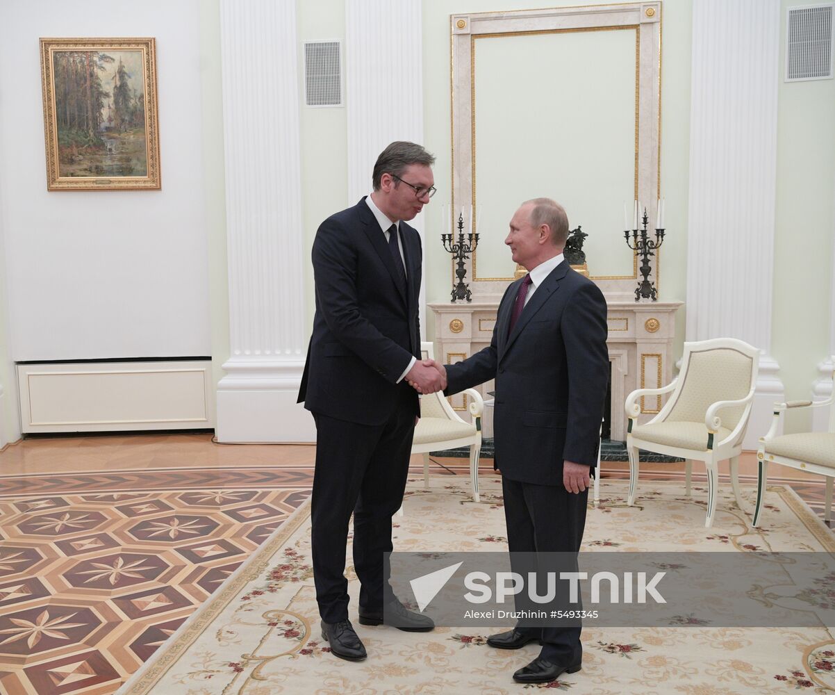 President Putin meets with Serbian Persident Vucic