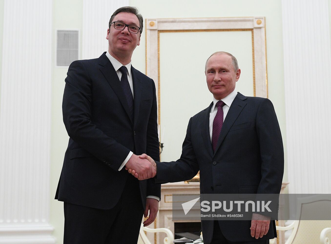 President Putin meets with Serbian Persident Vucic