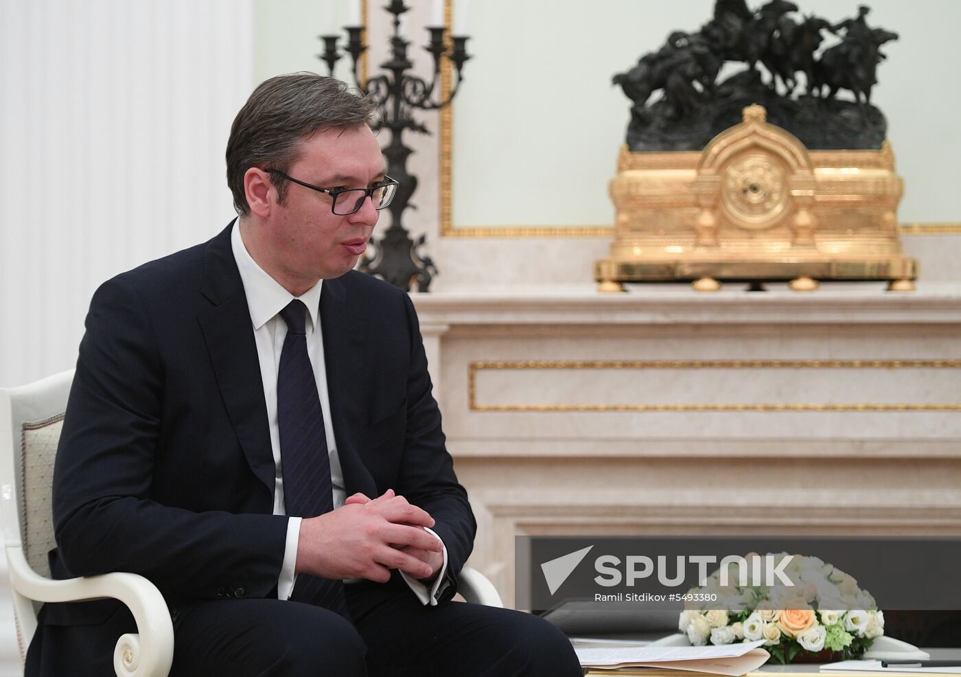 President Putin meets with Serbian Persident Vucic