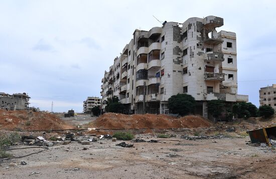 Situation in Yarmouk refugee camp area in southern Damascus suburb