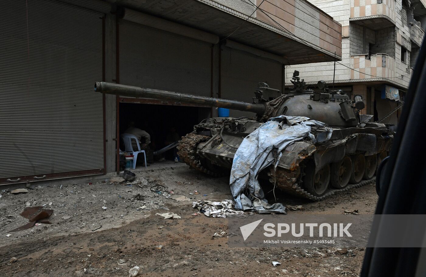 Situation in Yarmouk refugee camp area in southern Damascus suburb