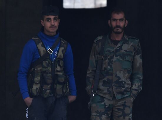 Situation in Yarmouk refugee camp area in southern Damascus suburb