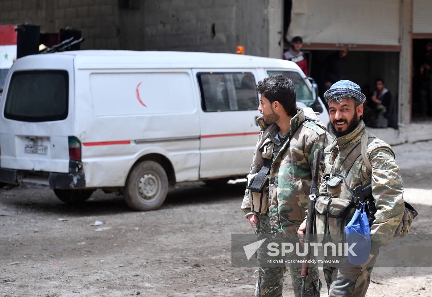 Situation in Yarmouk refugee camp area in southern Damascus suburb