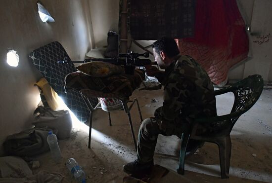 Situation in Yarmouk refugee camp area in southern Damascus suburb