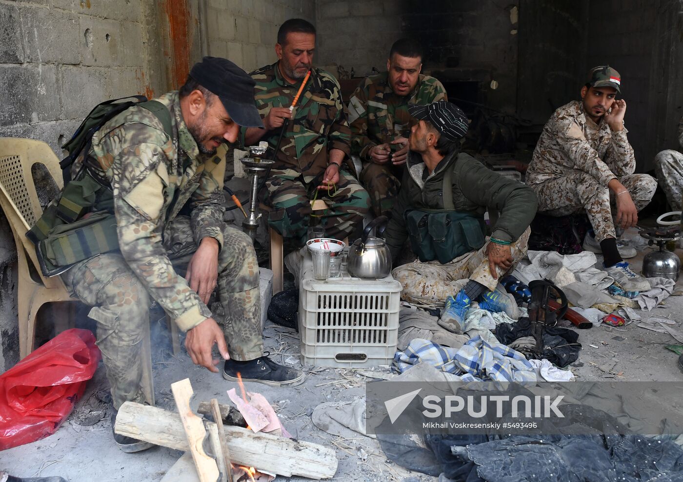 Situation in Yarmouk refugee camp area in southern Damascus suburb