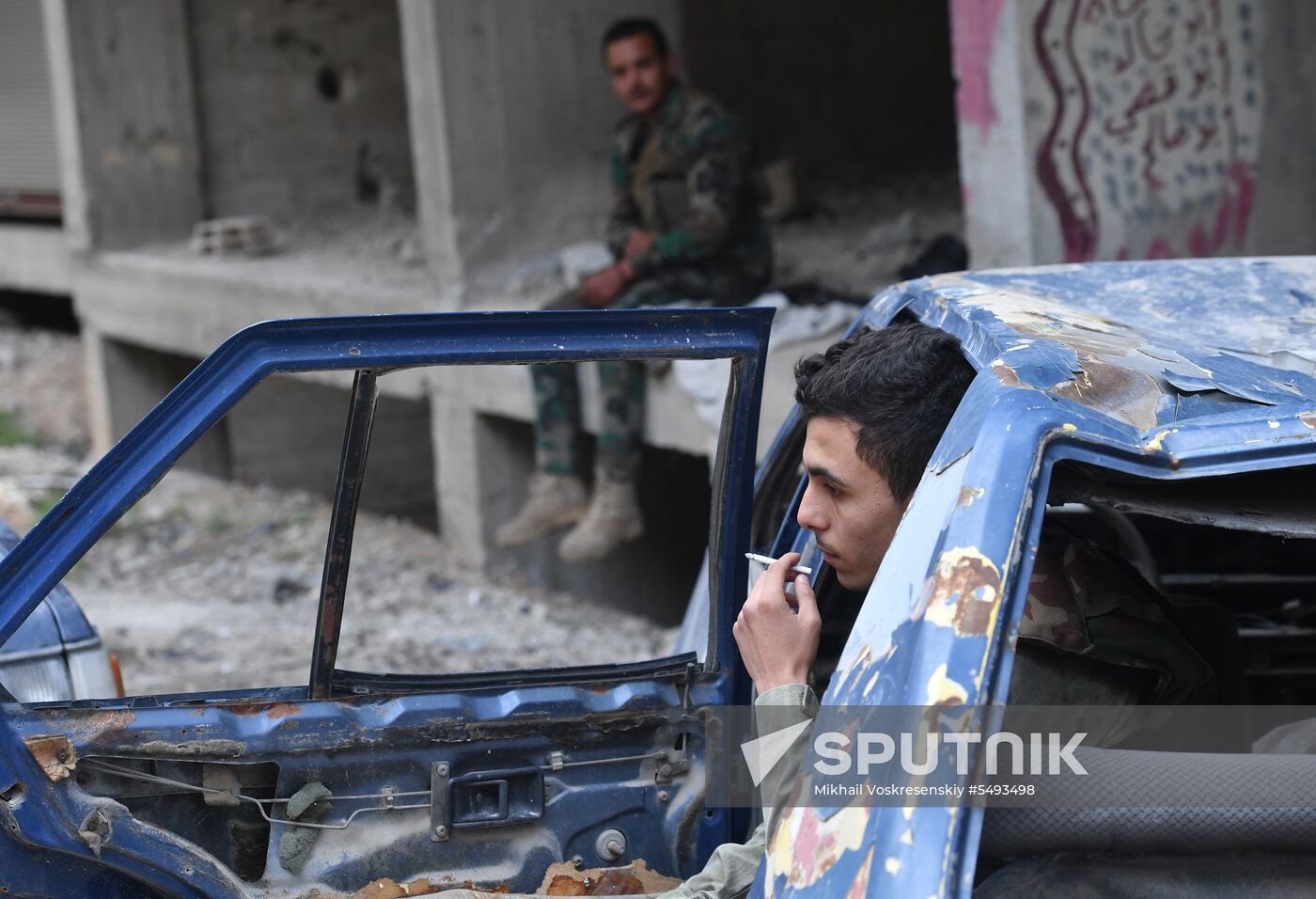 Situation in Yarmouk refugee camp area in southern Damascus suburb
