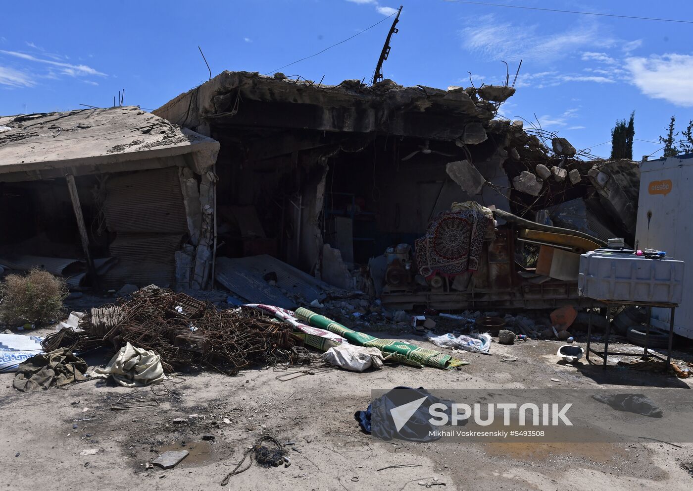 Situation in Yarmouk refugee camp area in southern Damascus suburb