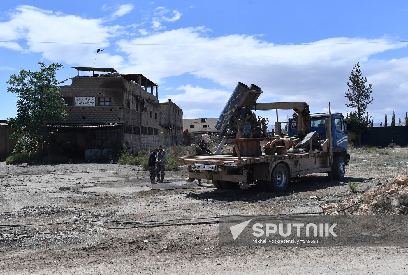 Situation in Yarmouk refugee camp area in southern Damascus suburb
