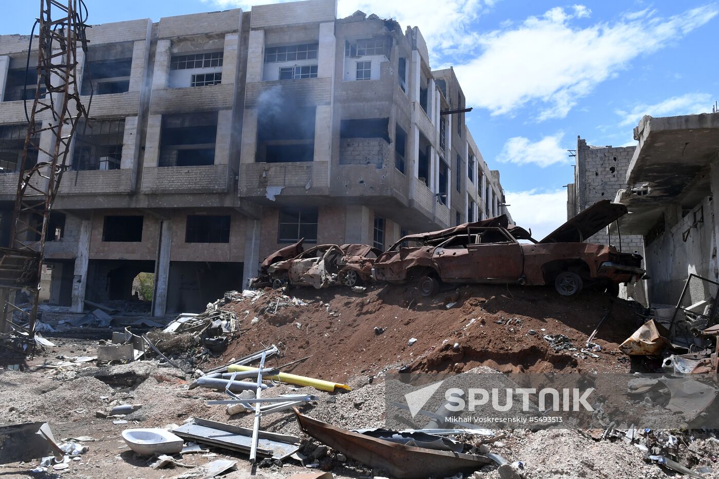 Situation in Yarmouk refugee camp area in southern Damascus suburb