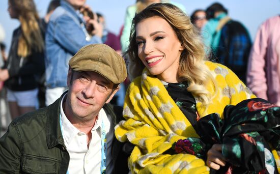 Yulia Samoilova's performance in fan zone of Eurovision Song Contest 2018