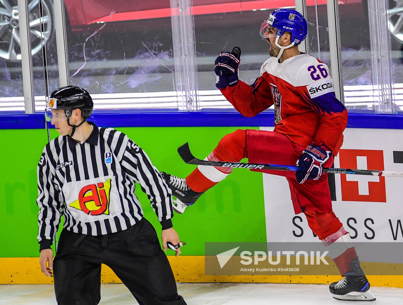 Ice Hockey World Championship. Czech Republic vs. Switzerland