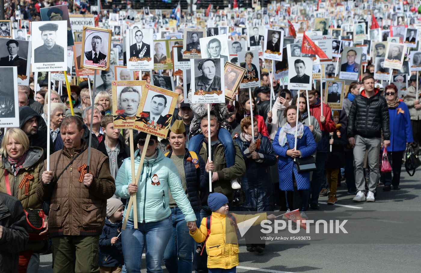 Immortal Regiment event in Russian cities