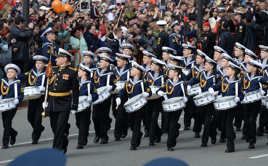 Victory Day celebrations in Russian cities