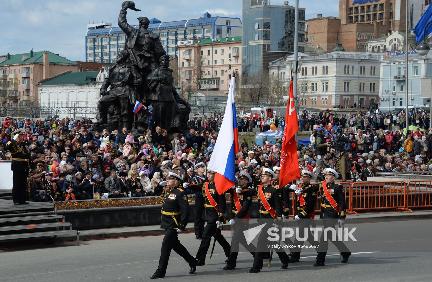 Victory Day celebrations in Russian cities
