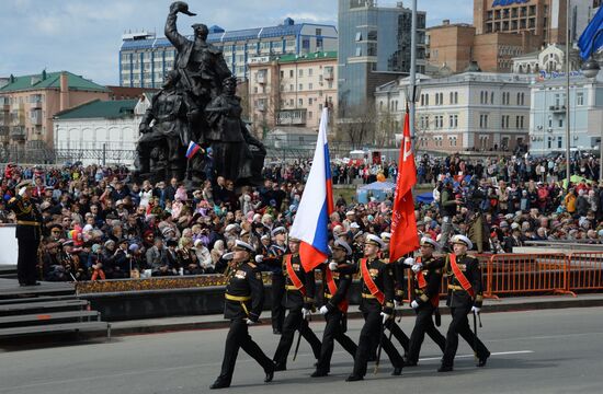 Victory Day celebrations in Russian cities