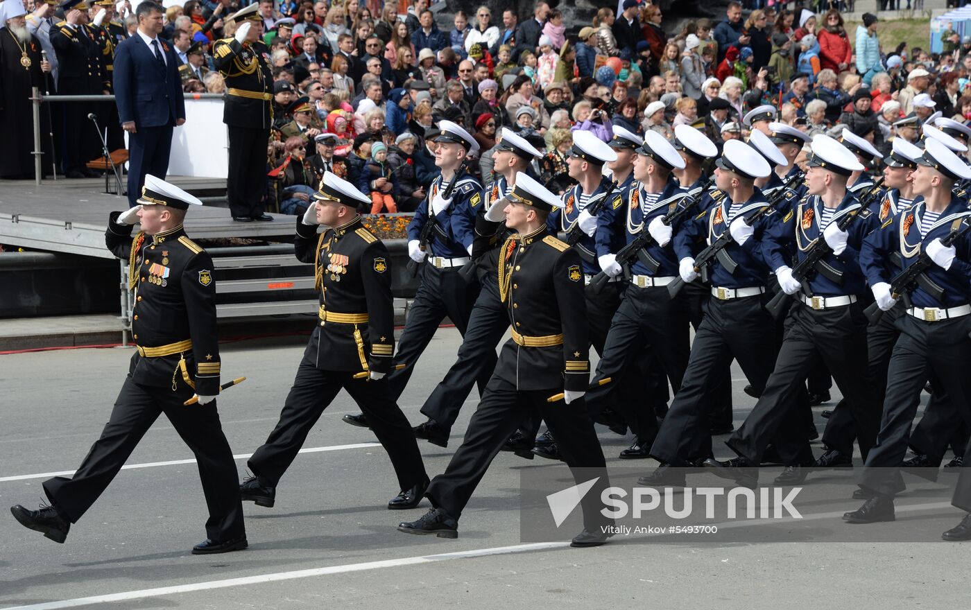 Victory Day celebrations in Russian cities