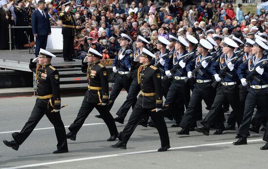 Victory Day celebrations in Russian cities