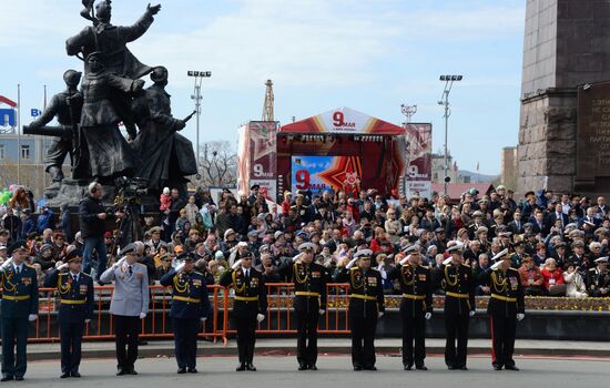 Victory Day celebrations in Russian cities