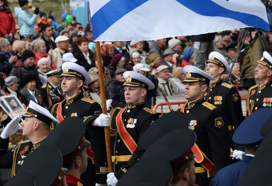 Victory Day celebrations in Russian cities