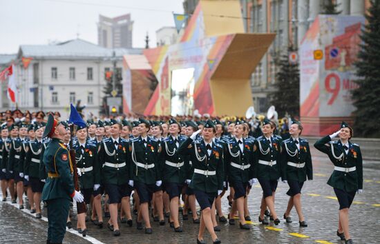 Victory Day celebrations in Russian cities