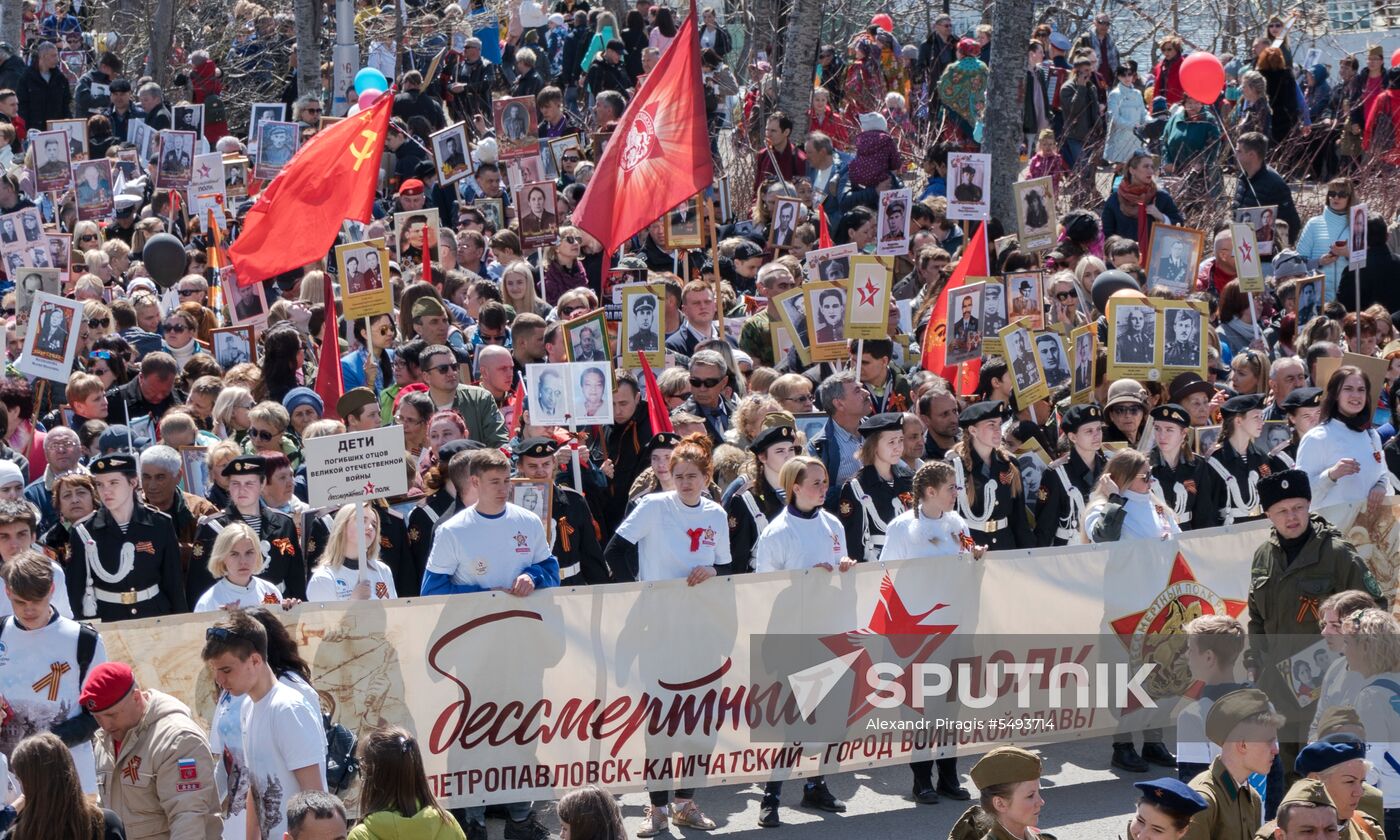 Immortal Regiment event in Russian cities