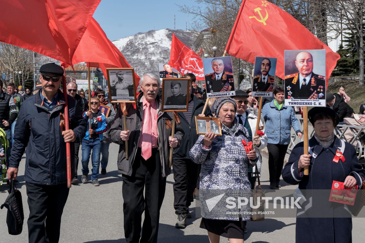 Immortal Regiment event in Russian cities