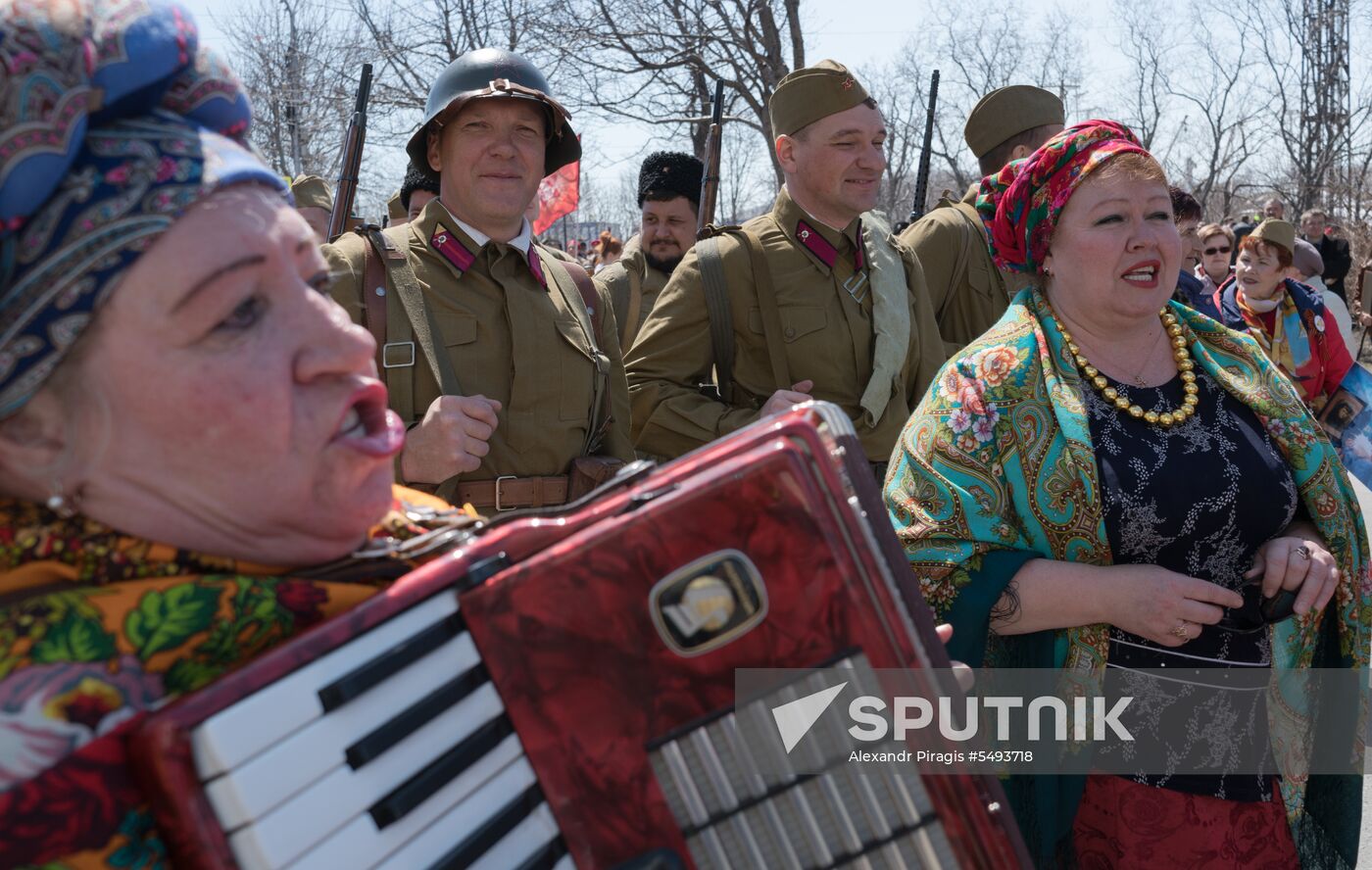 Immortal Regiment event in Russian cities