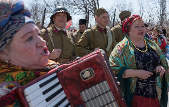 Immortal Regiment event in Russian cities