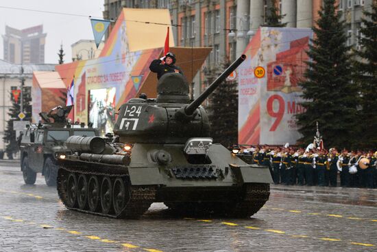 Victory Day celebrations in Russian cities