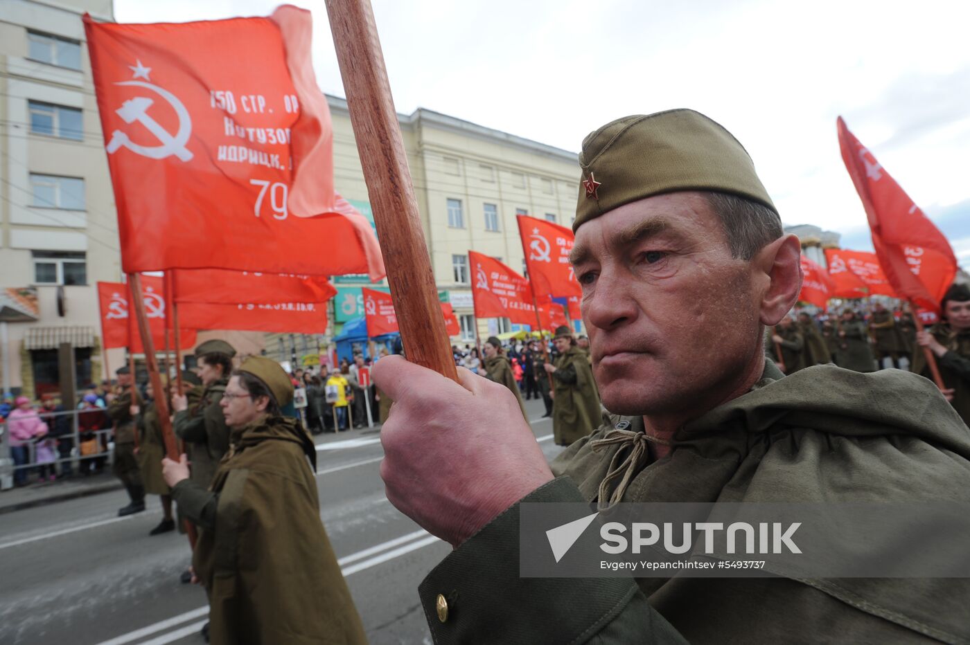 Immortal Regiment event in Russian cities