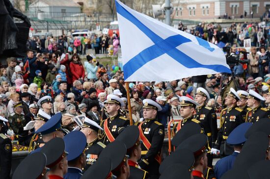 Victory Day celebrations in Russian cities