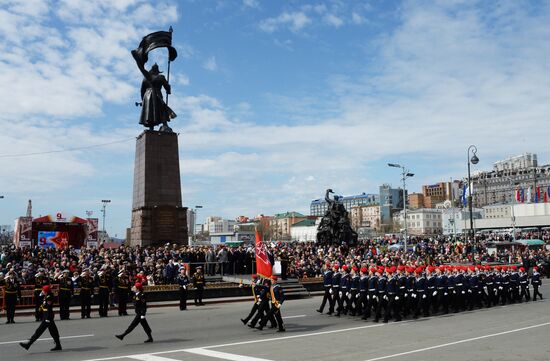 Victory Day celebrations in Russian cities