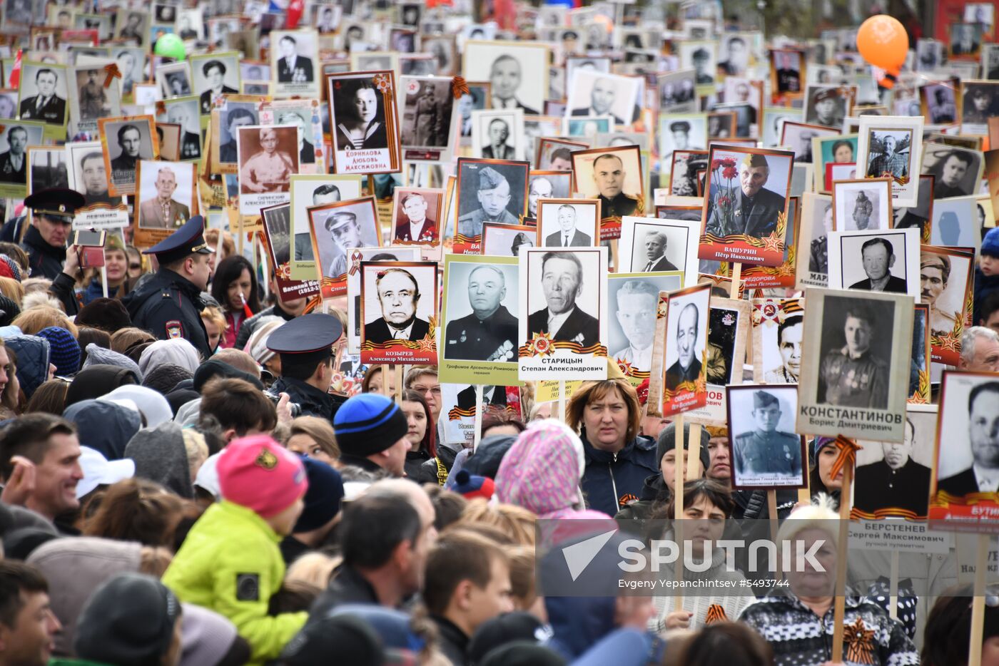 Immortal Regiment event in Russian cities