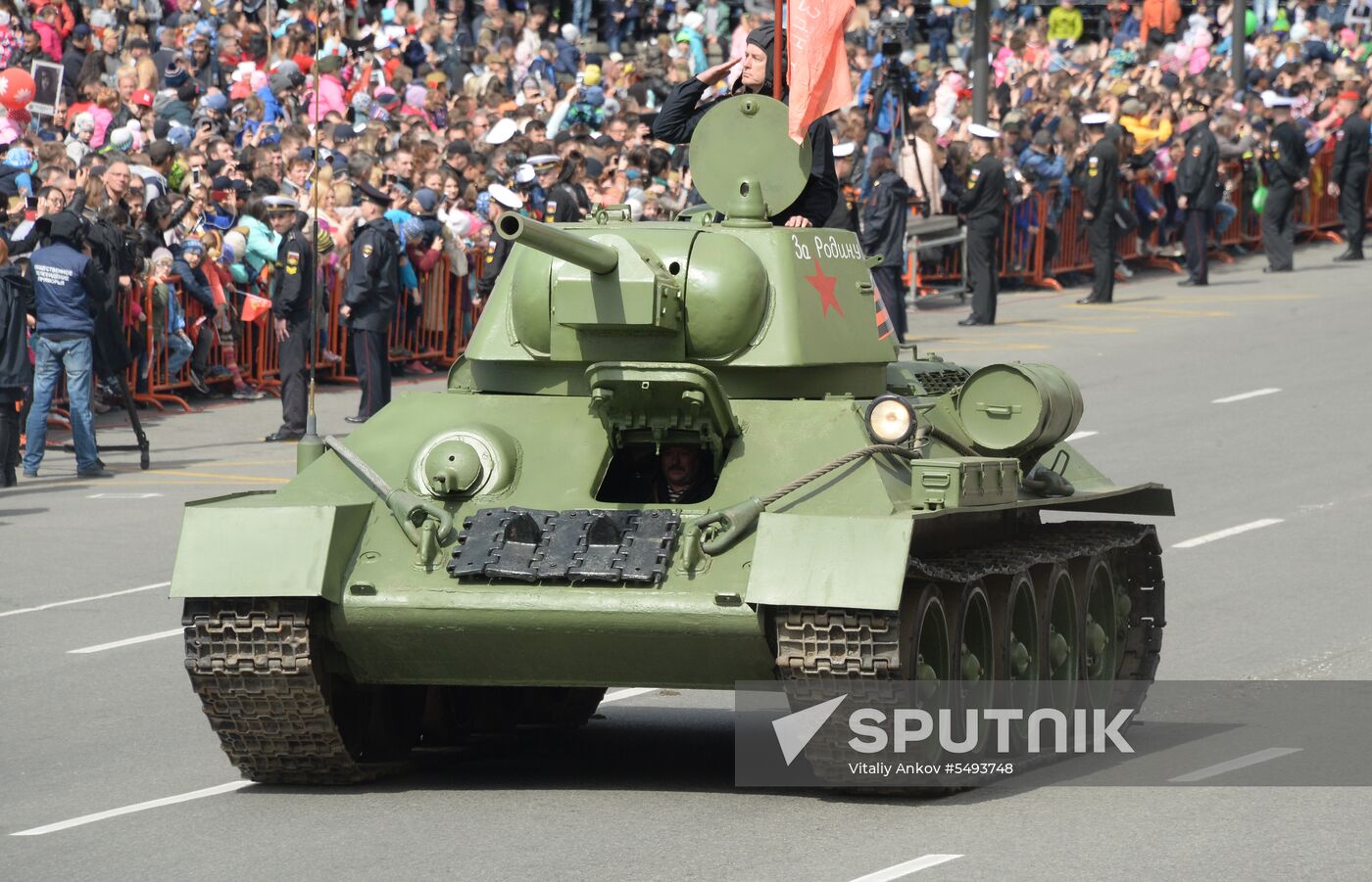 Victory Day celebrations in Russian cities