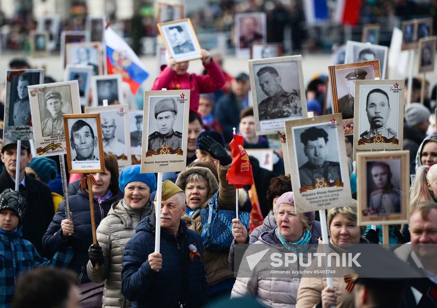 Immortal Regiment event in Russian cities