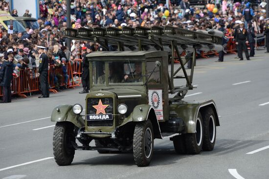 Victory Day celebrations in Russian cities