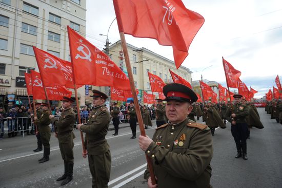 Immortal Regiment event in Russian cities