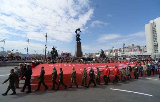 Victory Day celebrations in Russian cities
