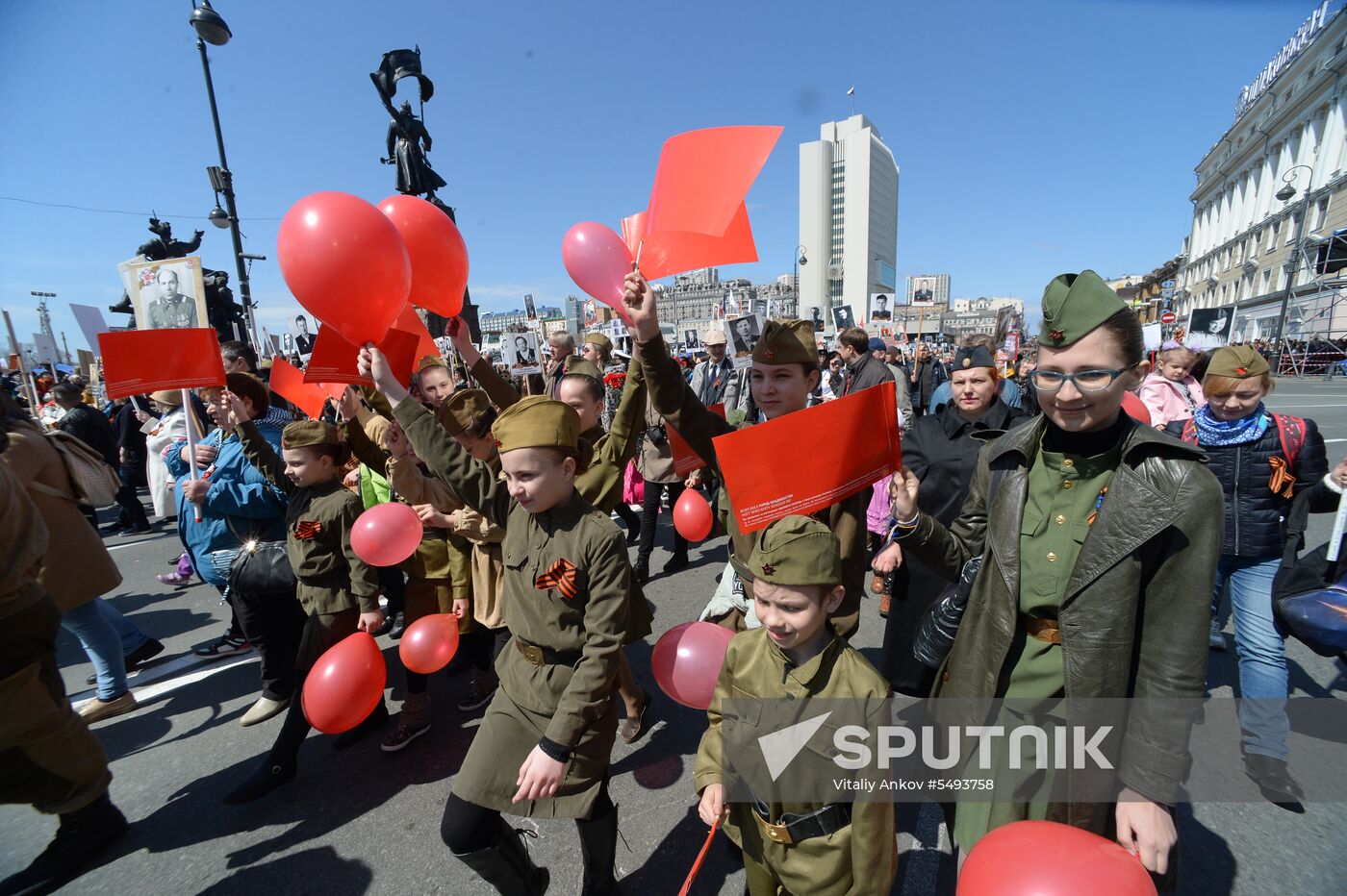 Immortal Regiment event in Russian cities