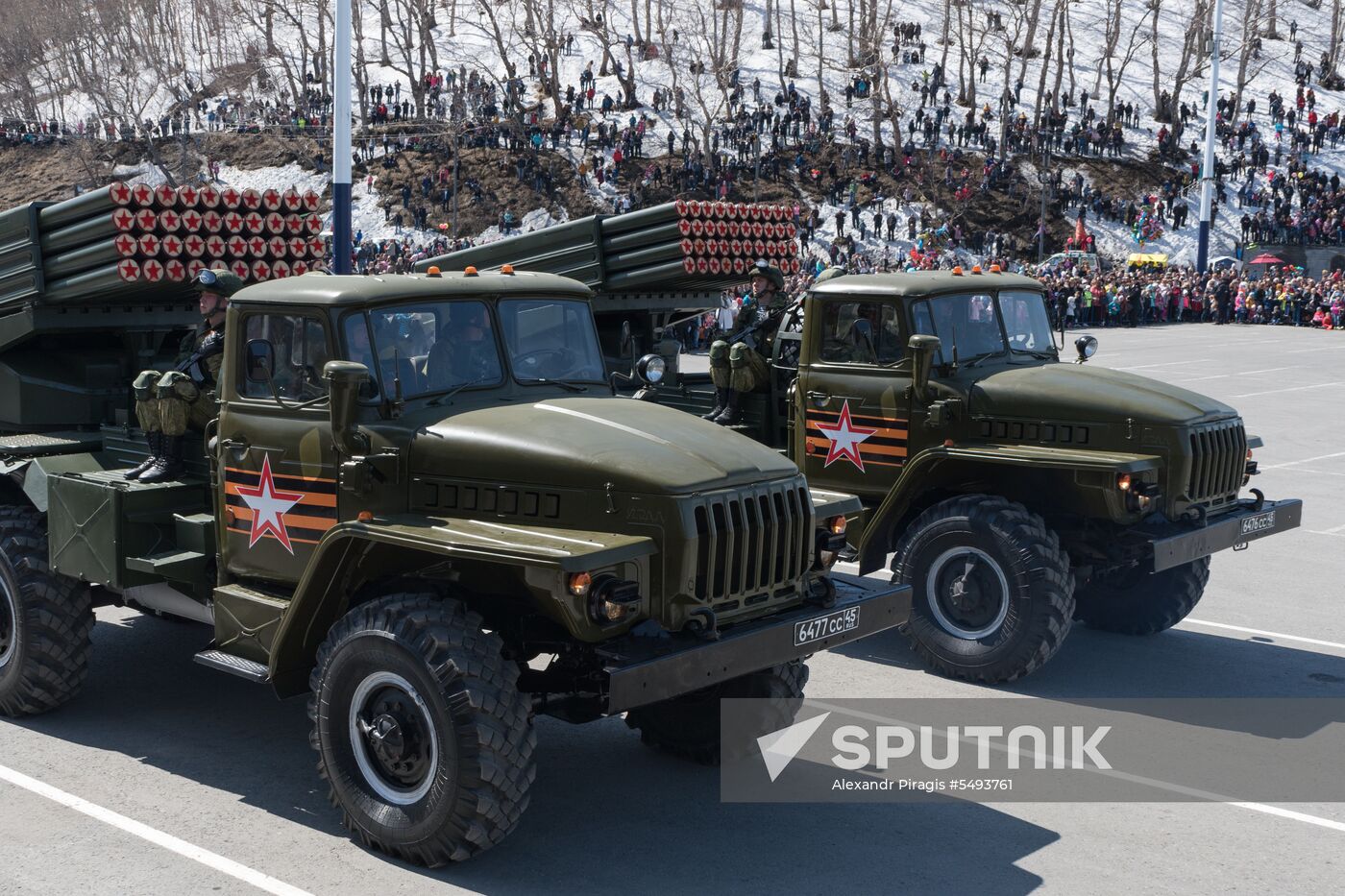 Victory Day celebrations in Russian cities