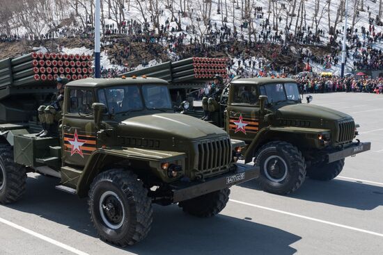 Victory Day celebrations in Russian cities