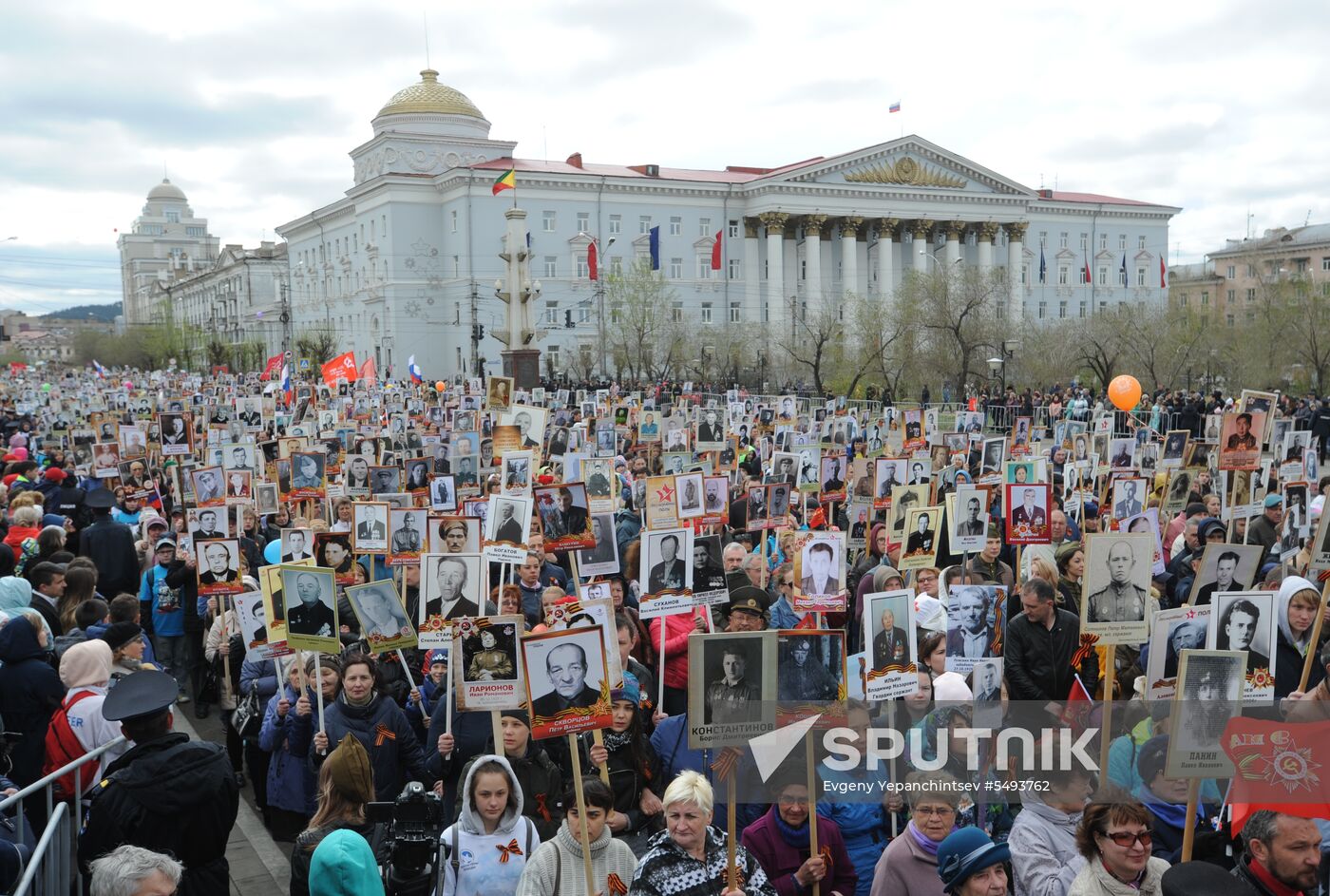 Immortal Regiment event in Russian cities