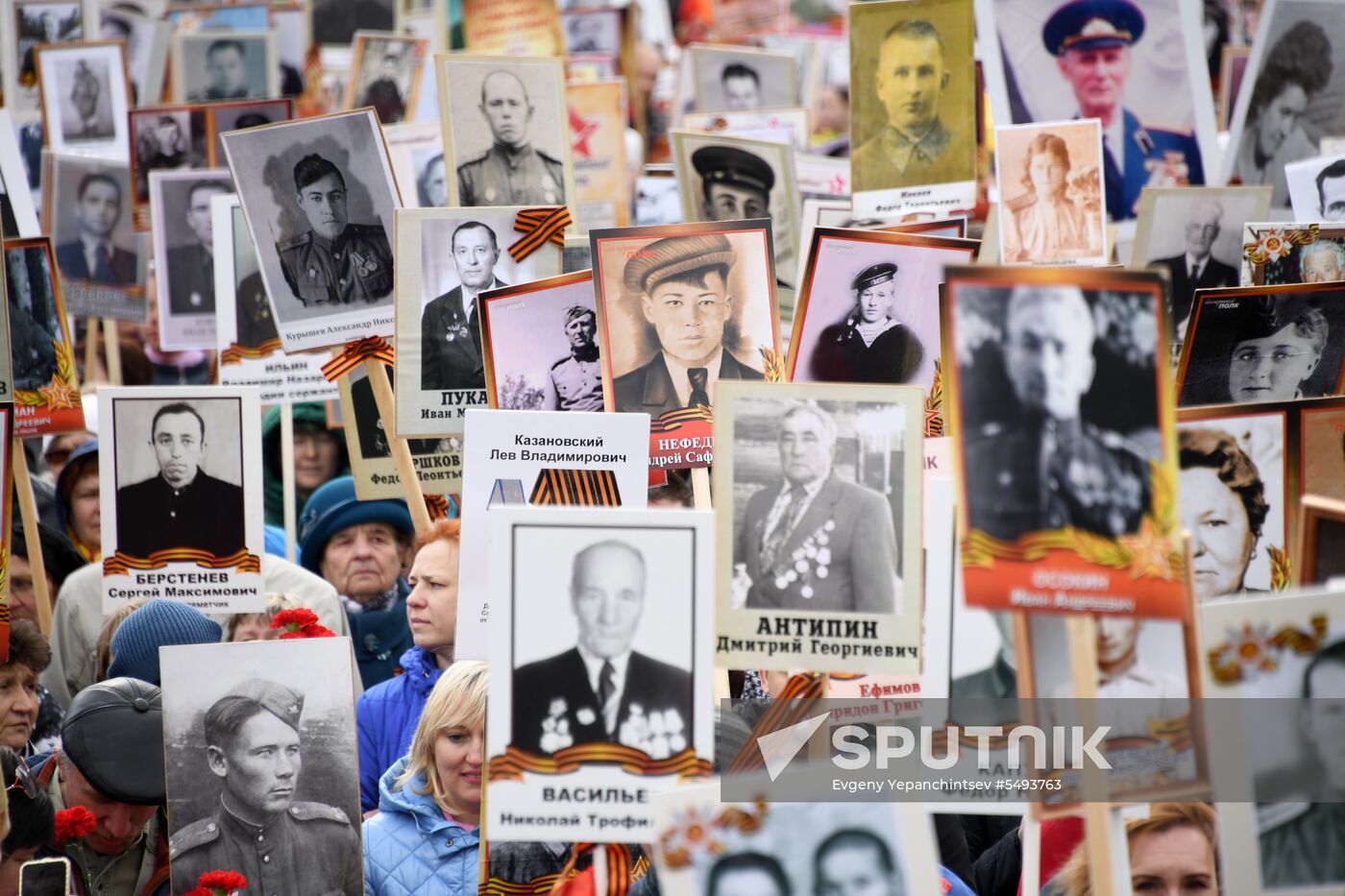 Immortal Regiment event in Russian cities