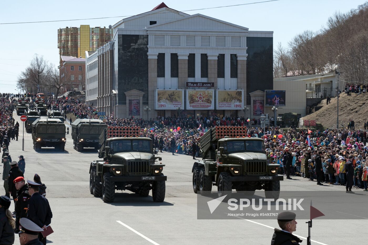 Victory Day celebrations in Russian cities