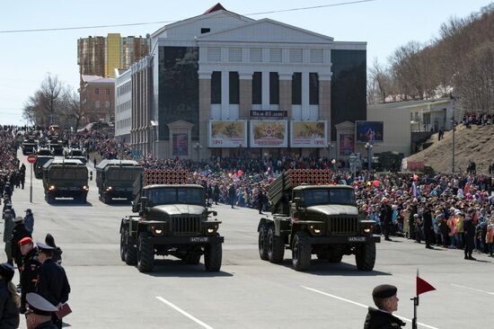 Victory Day celebrations in Russian cities