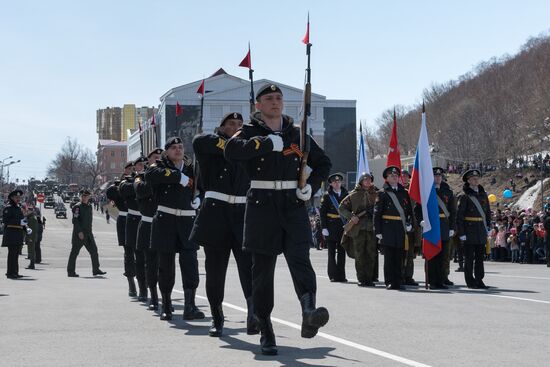 Victory Day celebrations in Russian cities